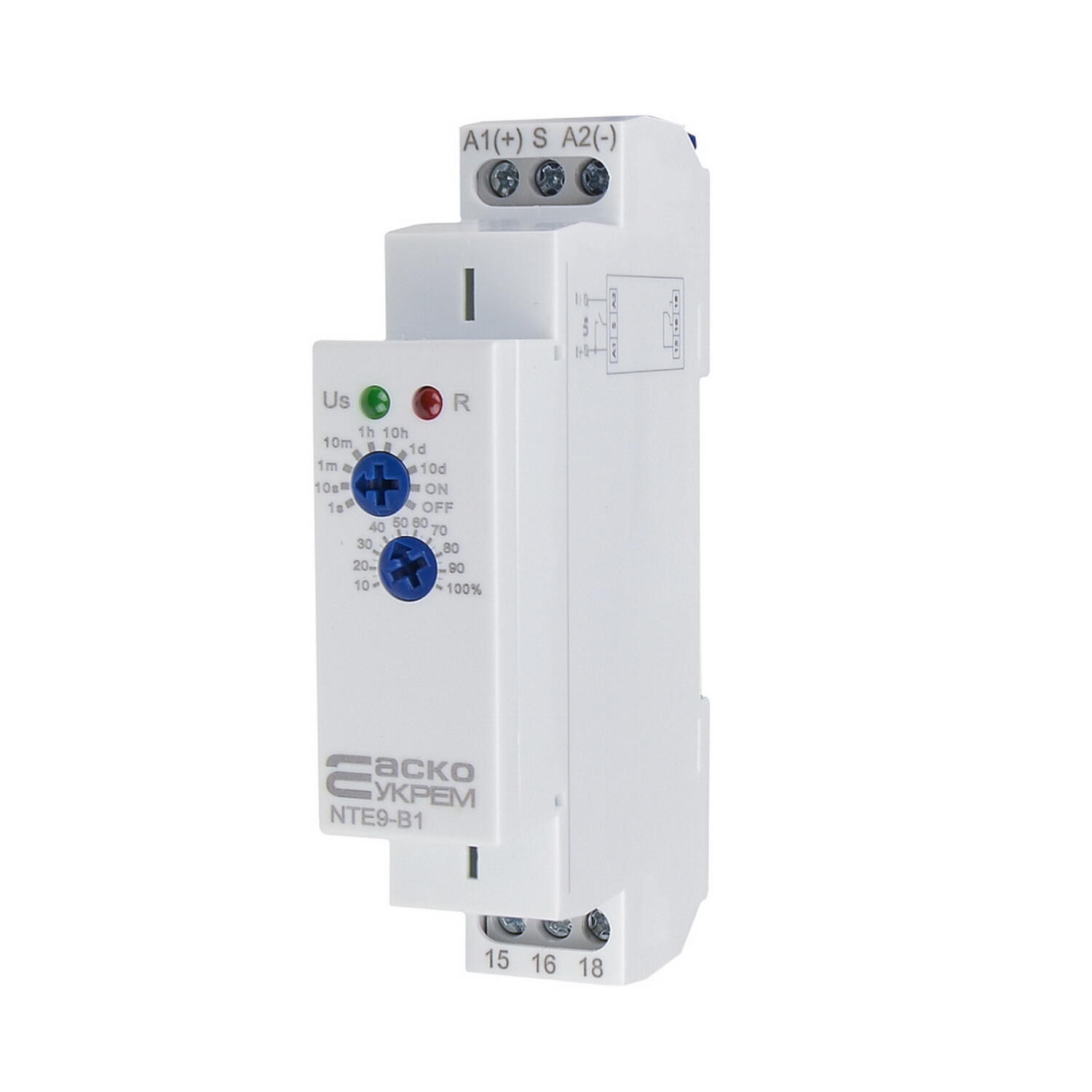 Реле затримки часу на вимкнення NTE9-B1 AC/DC 12-240V АСКО ( A0010240003 ) Реле затримки часу на вимкнення NTE9-B1 AC/DC 12-240V АСКО ( A0010240003 )